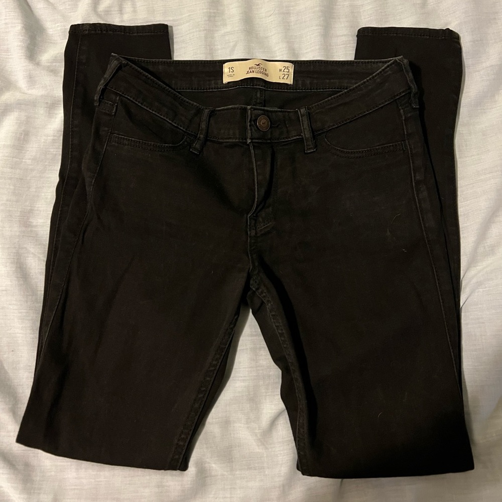 Hollister 1S black denim jean legging